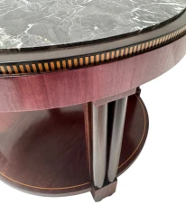 French Art Deco Coffee Table or Cocktail Table with Marble Top, 1930s